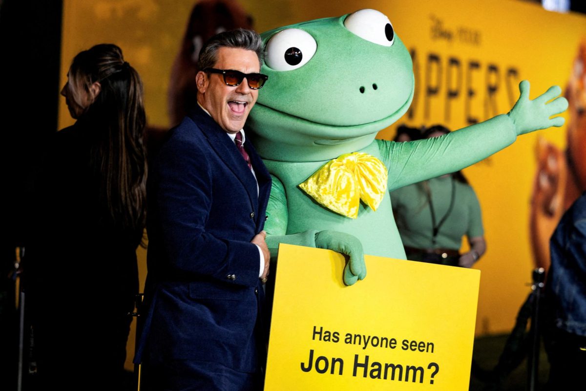 Cast member Jon Hamm attends the premiere of Disney-Pixar's "Hoppers" at El Capitan Theatre in Los Angeles, California, U.S., February 23, 2026. REUTERS/Aude Guerrucci