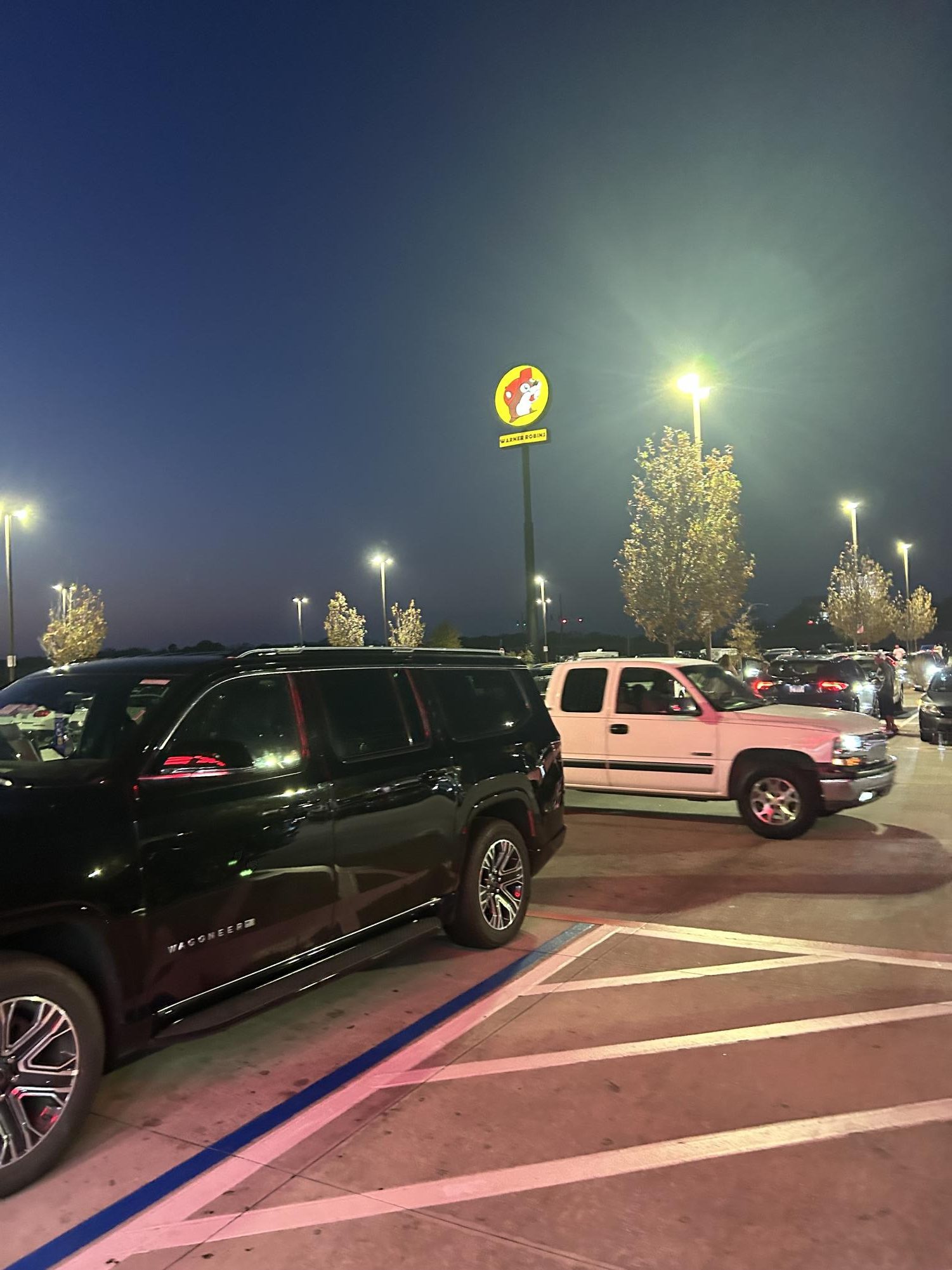 Buc-ees offers food, merch, gas and a beautiful sunset. Photo credit Akiva Bryant